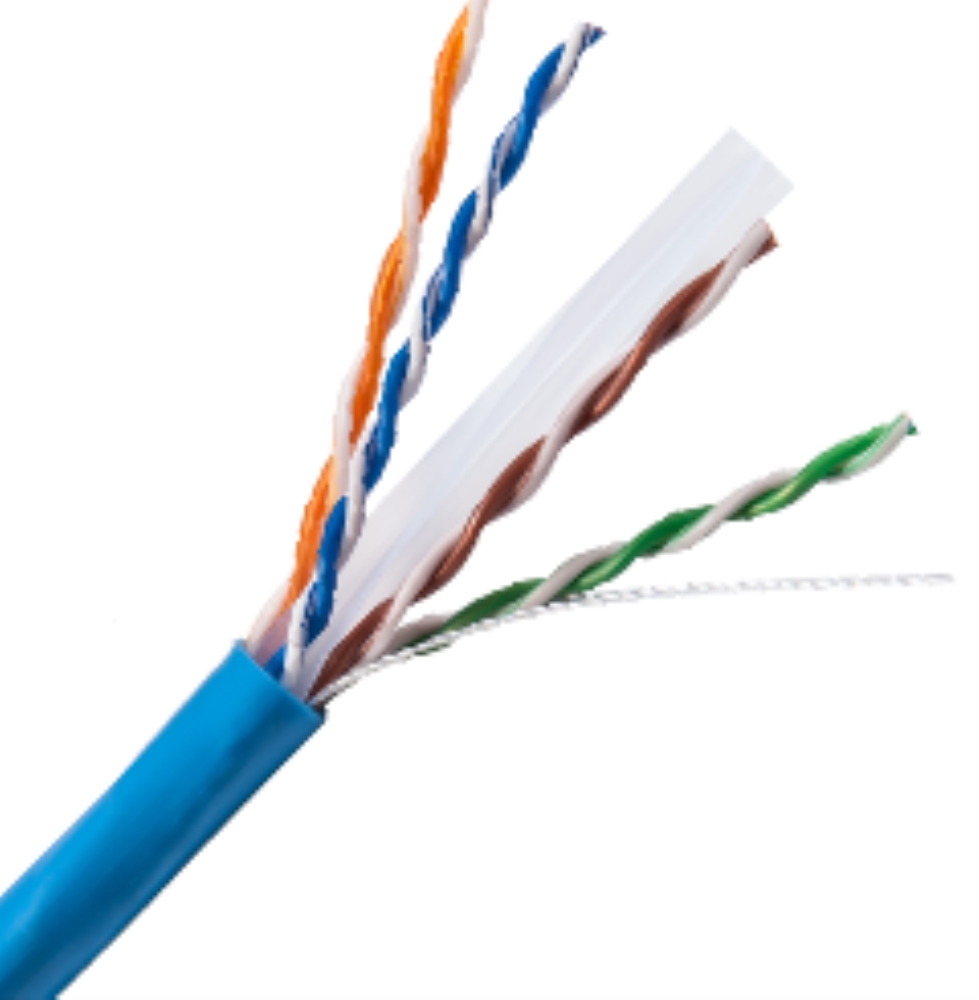 photo of PSI Cat6e Cable Blue, CMR rated, 1000' box
