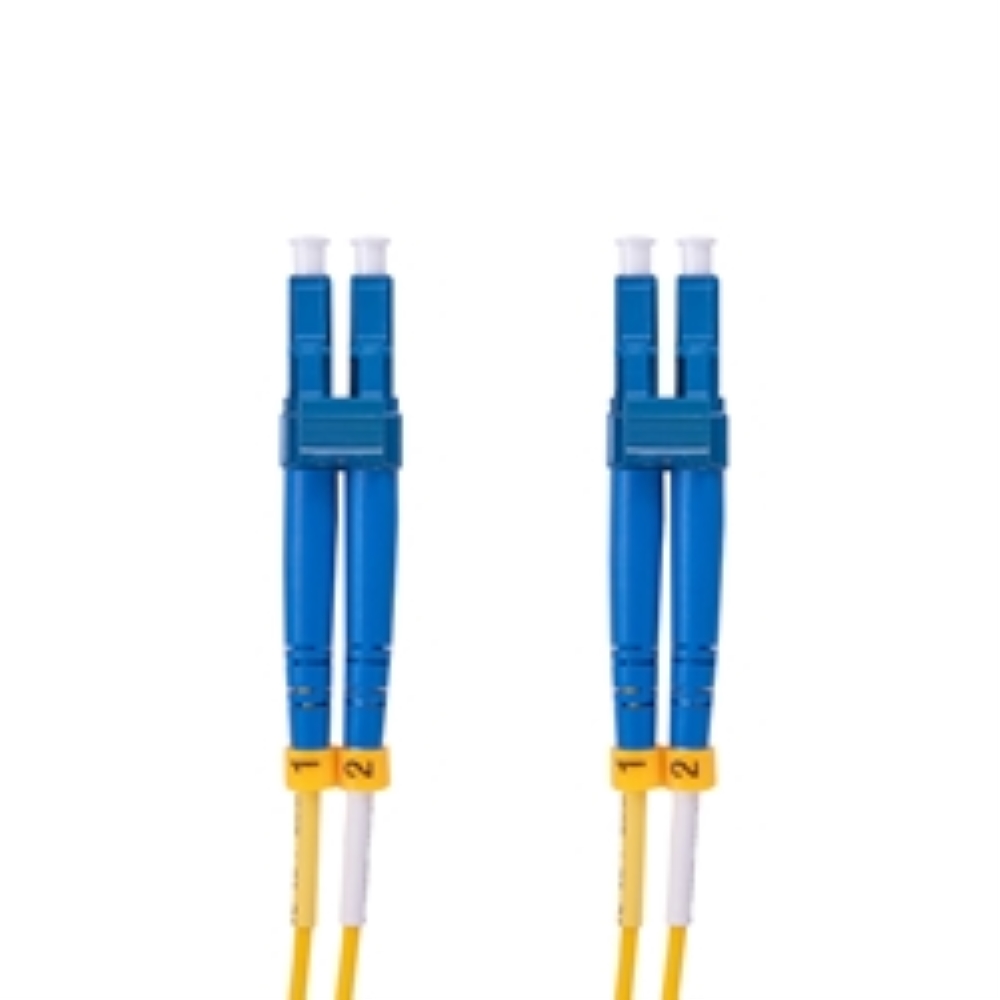 photo of 1 meter OS2 LC/UPC - LC/UPC Single Mode Duplex Fiber Optic Patch Cable 