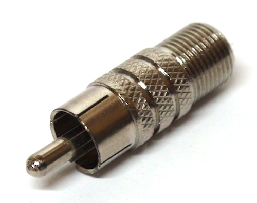photo of F Female to RCA Male Adapter