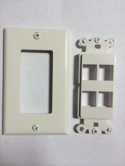 photo of Decora Wall Plate 4 Port