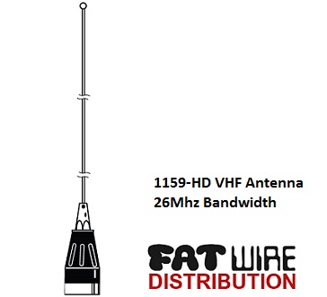photo of VHF HD Wide Band 1/2 Wave Mobile Antenna