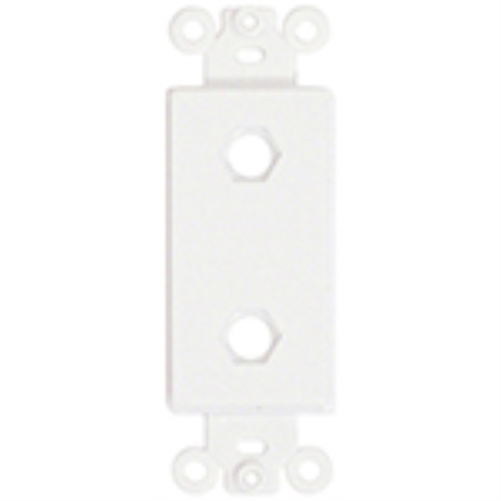 photo of Provocative  Plastic Insert, Two Hole for Decora Style Plates, White