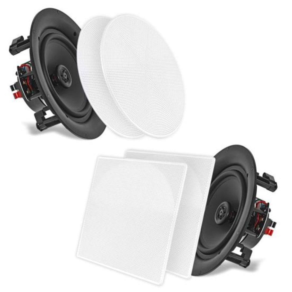 photo of Pyle, 6.5'' In-Wall / In-Ceiling Dual Stereo Speakers, 2-Way Flush Mount (200 Watt) (Pair)