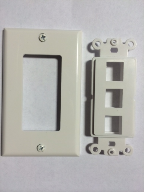 photo of Decora Wall Plate 3 Port